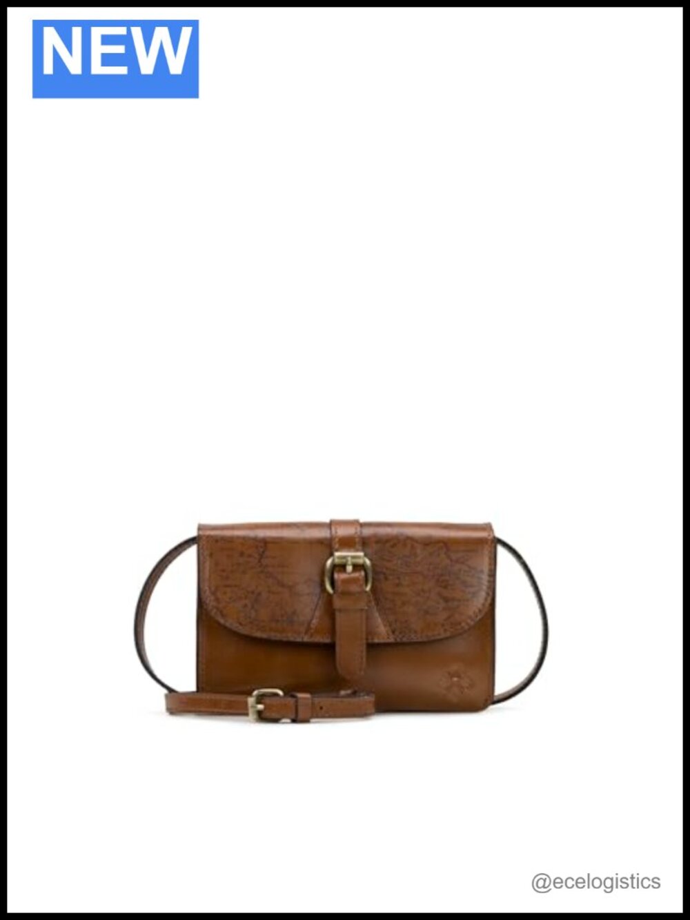 Full Grain Leather Crossbody Bag with Adjustable Strap and Multiple Pockets